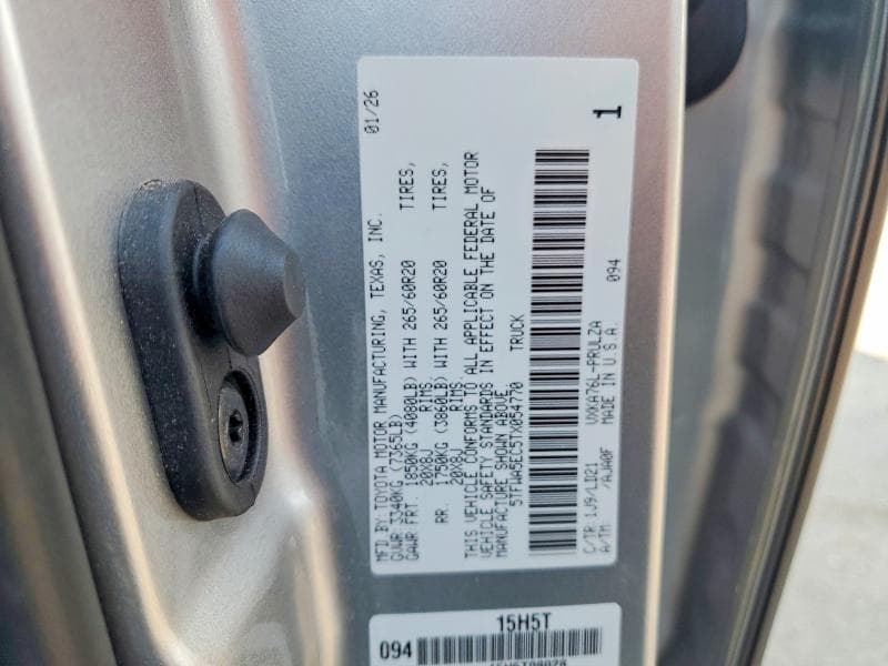 2026 TOYOTA TUNDRA LIMITED 12