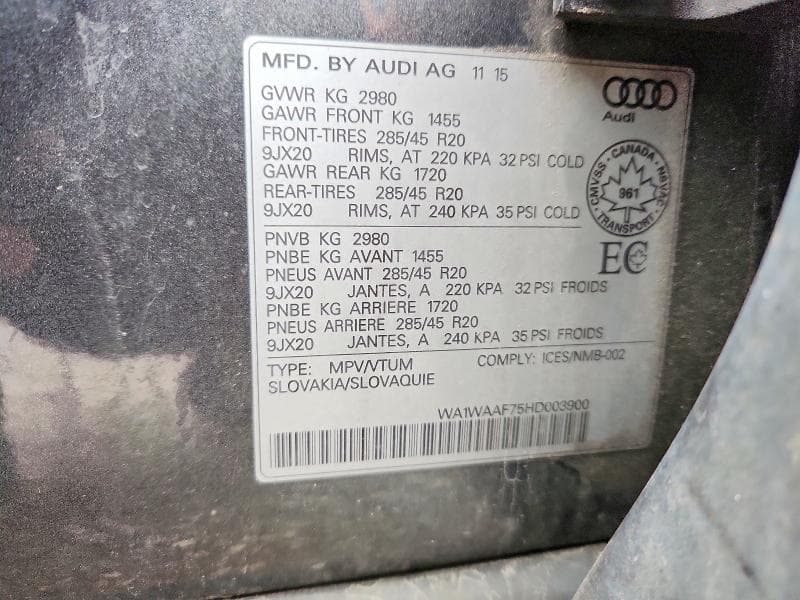 2017 AUDI Q7 TECHNIK S-LINE 13