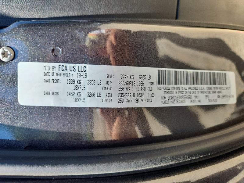 2019 CHRYSLER PACIFICA TOURING L 13