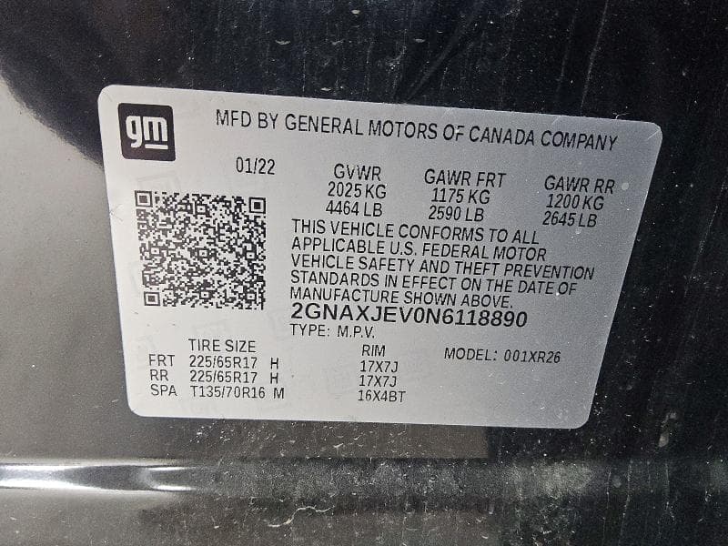 2022 CHEVROLET EQUINOX LT 14