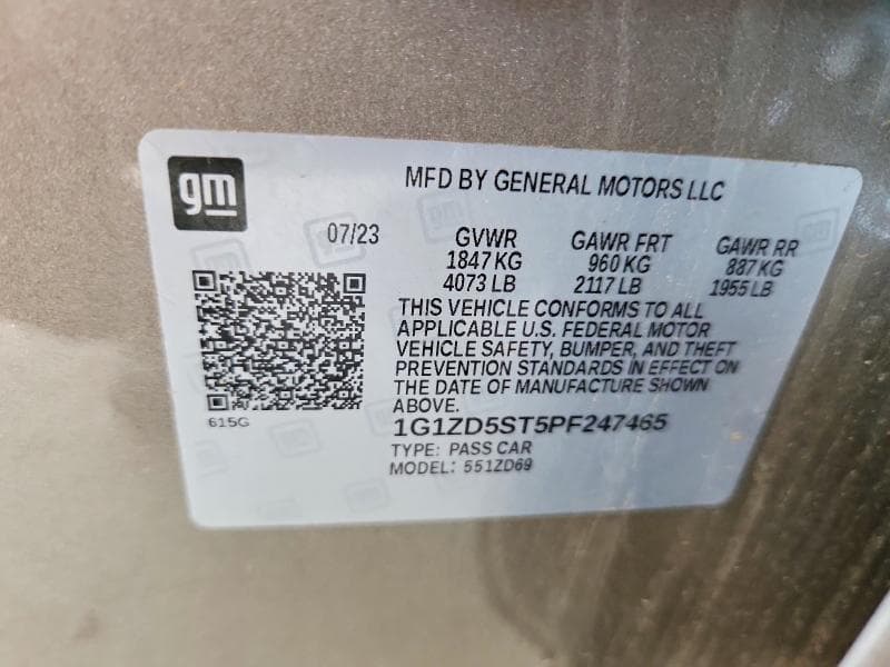 2023 CHEVROLET MALIBU LT 12