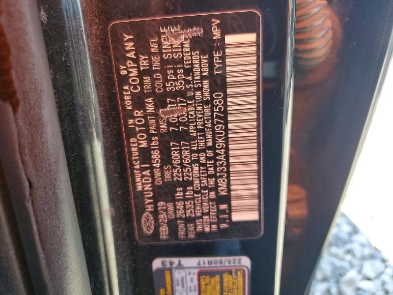 2019 HYUNDAI TUCSON VALUE 13