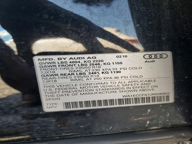 2018 AUDI Q3 PREMIUM 13