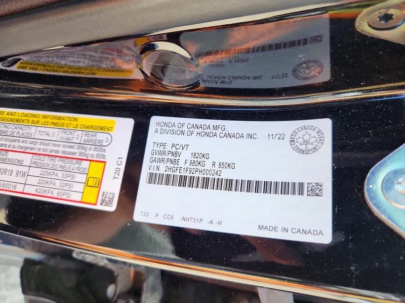 2023 HONDA CIVIC TOURING 13
