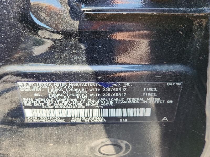 2018 TOYOTA RAV4 XLE 14