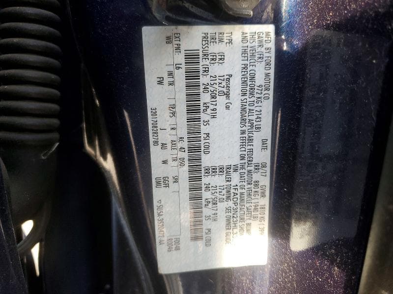 2017 FORD FOCUS TITANIUM 12