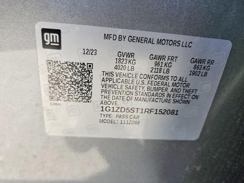 2024 CHEVROLET MALIBU LT 12