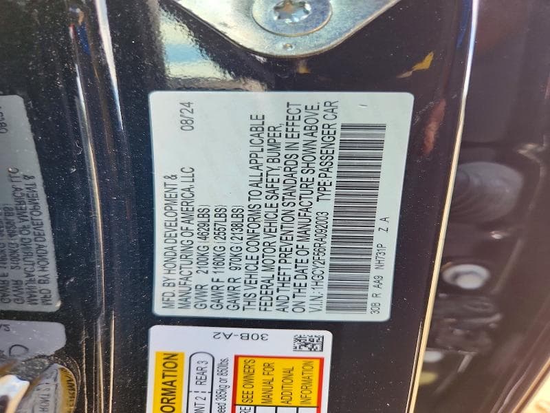 2024 HONDA ACCORD HYBRID SPORT 12