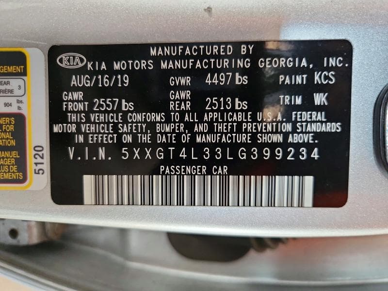 2020 KIA OPTIMA LX 12