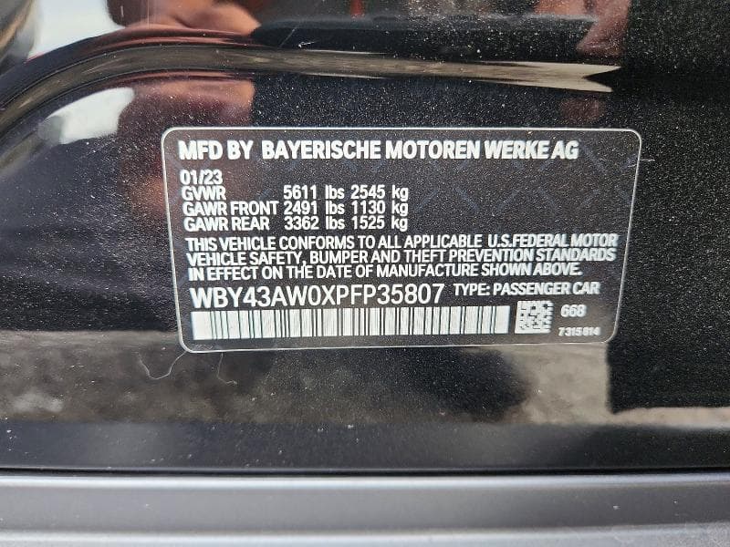 2023 BMW I4 EDRIVE 35 12
