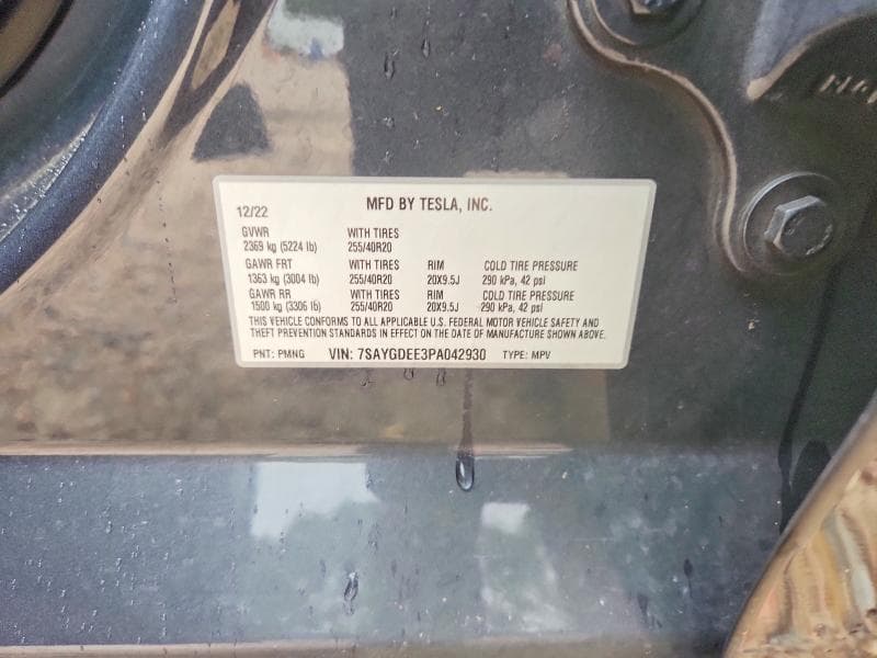 2023 TESLA MODEL Y 13
