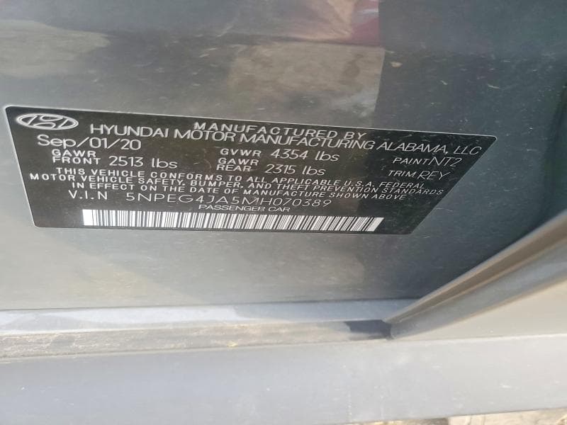 2021 HYUNDAI SONATA SE 12