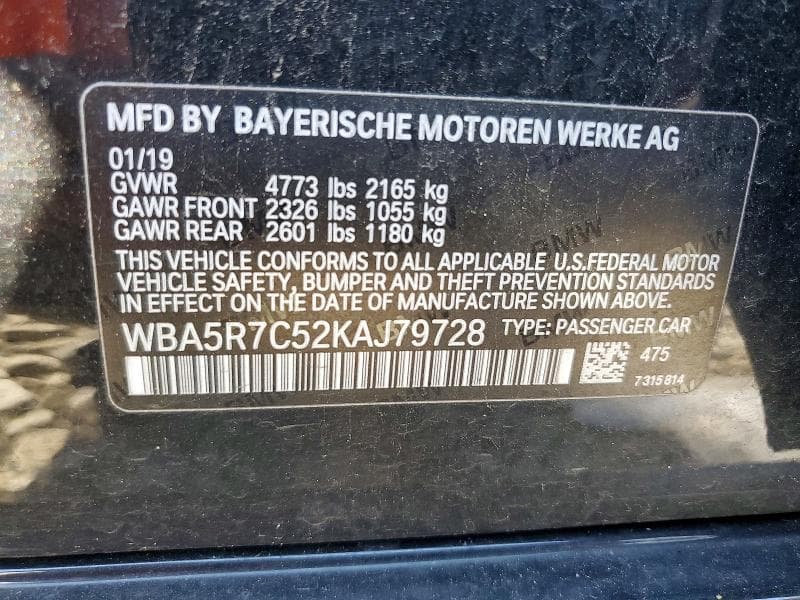 2019 BMW 330XI 12