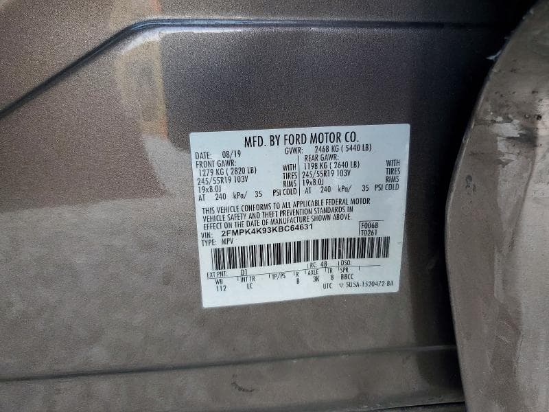 2019 FORD EDGE TITANIUM 13