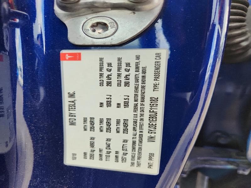 2018 TESLA MODEL 3 12
