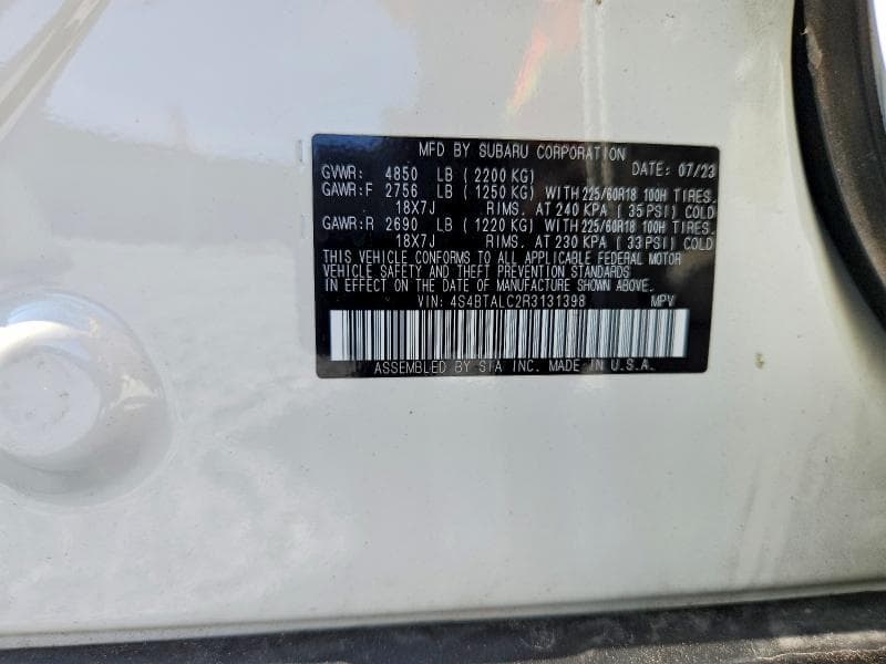2024 SUBARU OUTBACK ONYX EDITION 13