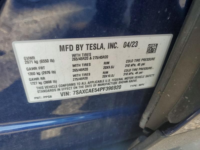 2023 TESLA MODEL X 12