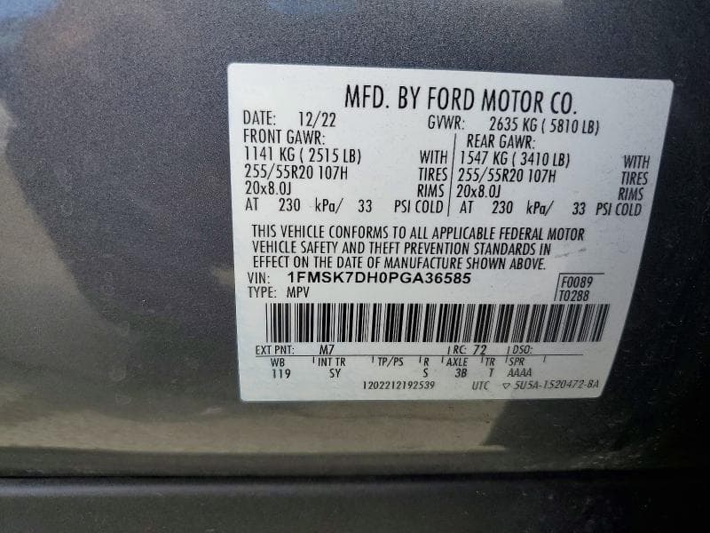 2023 FORD EXPLORER XLT 14