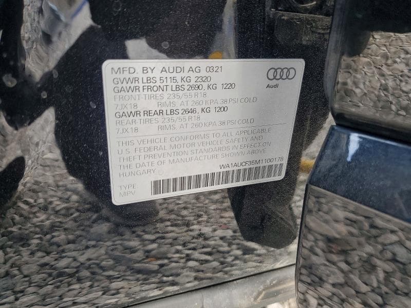 2021 AUDI Q3 PREMIUM 40 13
