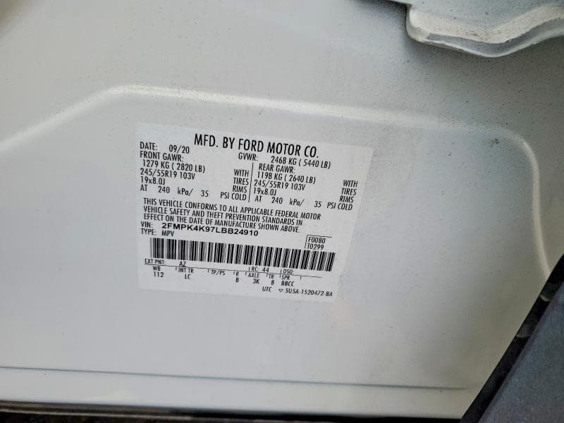 2020 FORD EDGE TITANIUM 13