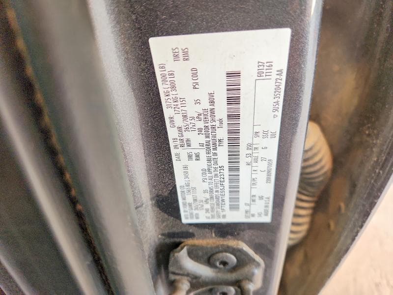 2018 FORD F150 SUPERCREW 12