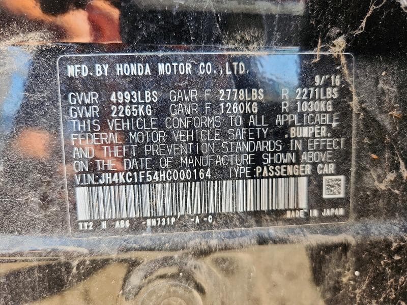 2017 ACURA RLX TECH 13