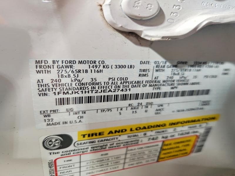 2018 FORD EXPEDITION MAX XLT 13