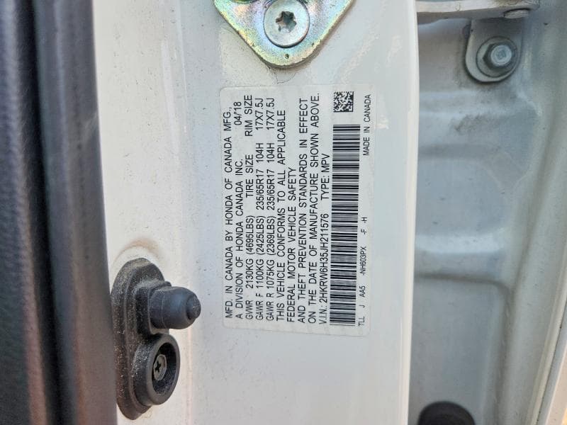 2018 HONDA CR-V LX 14