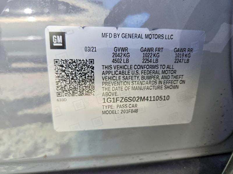 2021 CHEVROLET BOLT EV PREMIER 12