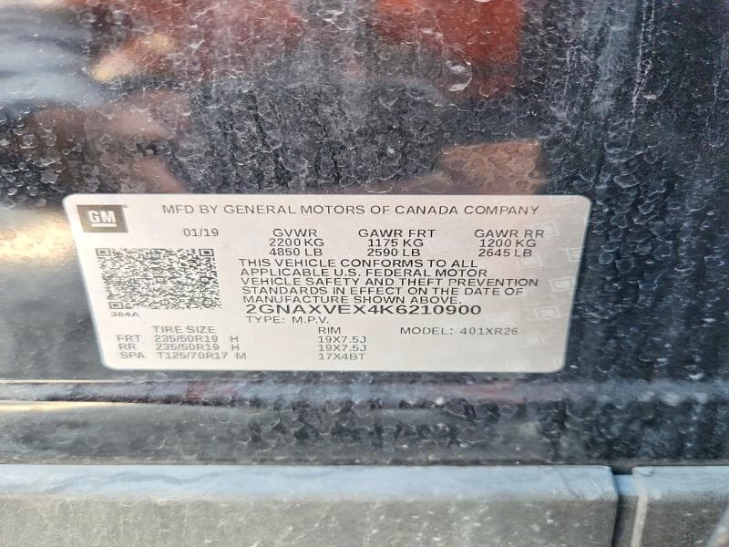 2019 CHEVROLET EQUINOX LT 12