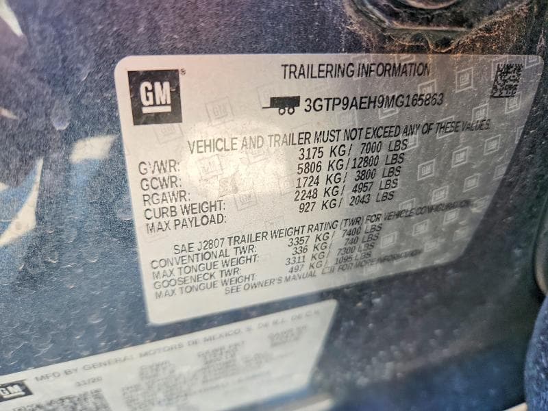2021 GMC SIERRA K1500 12