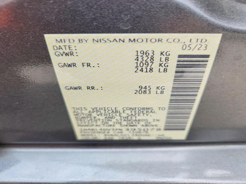 2023 NISSAN ALTIMA SV 13