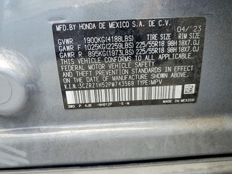 2023 HONDA HR-V SPORT 14
