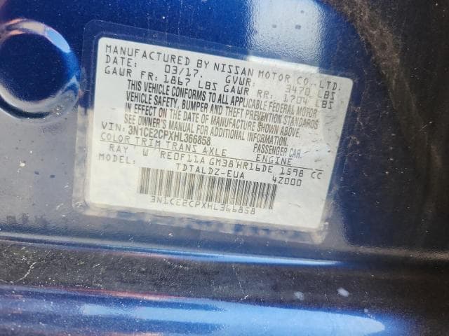 2017 NISSAN VERSA NOTE SV 14