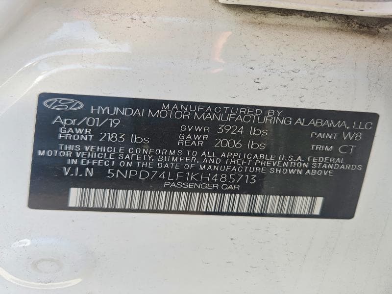 2019 HYUNDAI ELANTRA SE 12