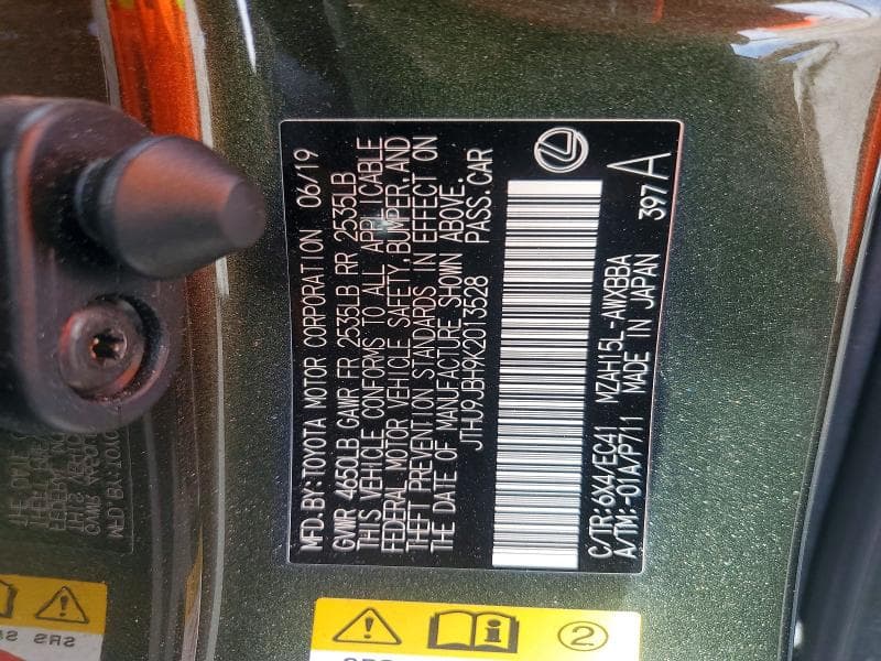 2019 LEXUS UX 250H 12