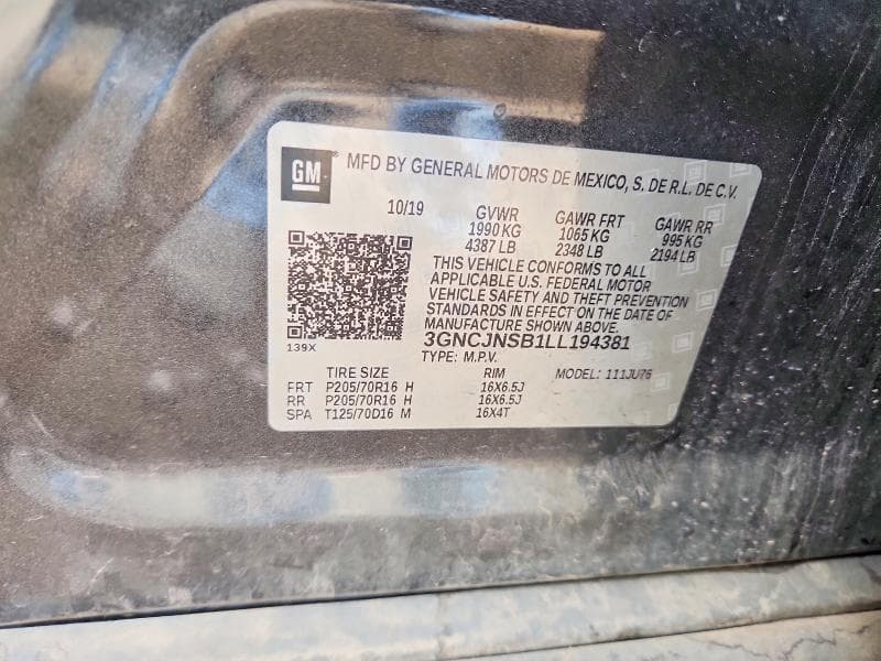 2020 CHEVROLET TRAX LS 14