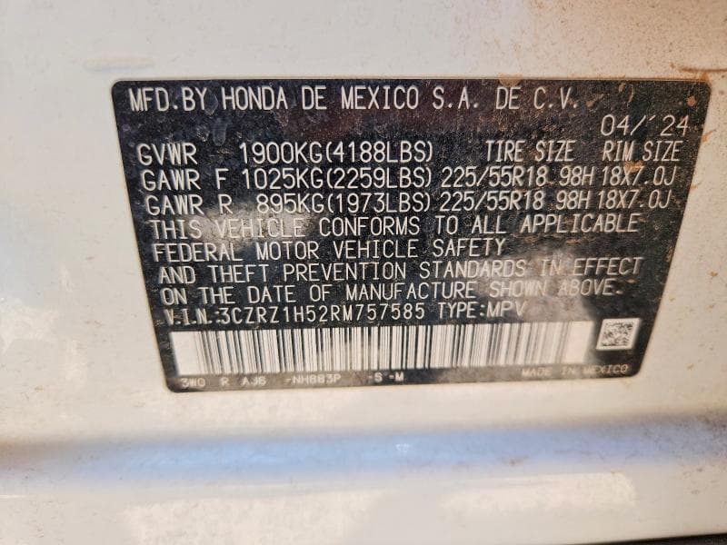 2024 HONDA HR-V SPORT 13