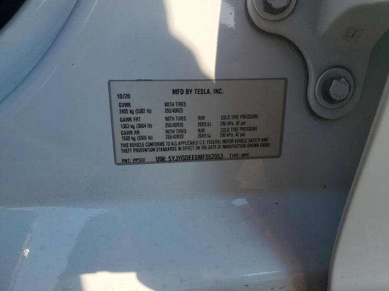 2021 TESLA MODEL Y 12
