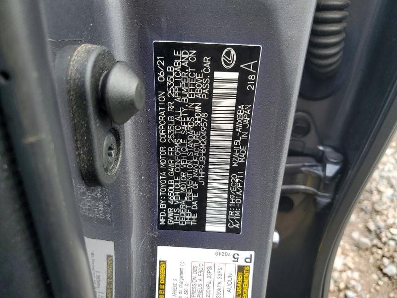 2021 LEXUS UX 250H 13