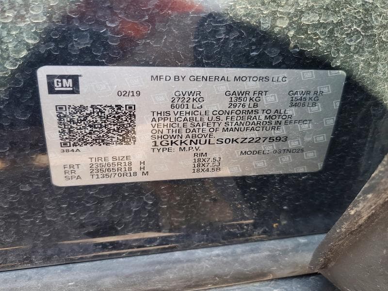 2019 GMC ACADIA SLT-1 13