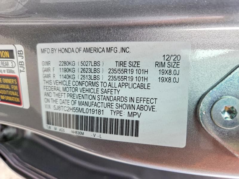 2021 ACURA RDX TECHNOLOGY 14