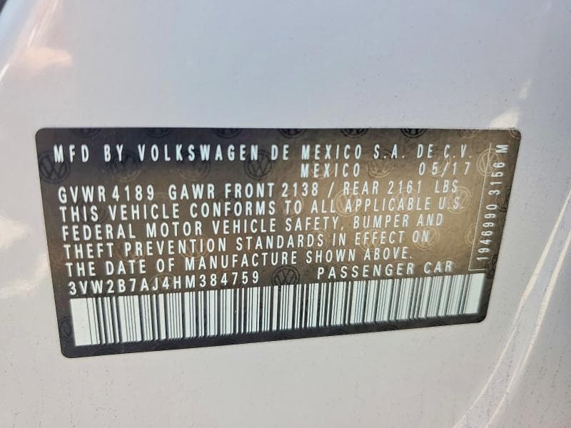 2017 VOLKSWAGEN JETTA S 12