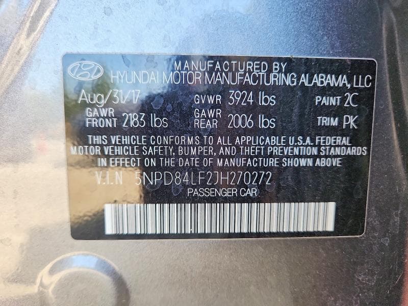2018 HYUNDAI ELANTRA VALUE EDITION 12