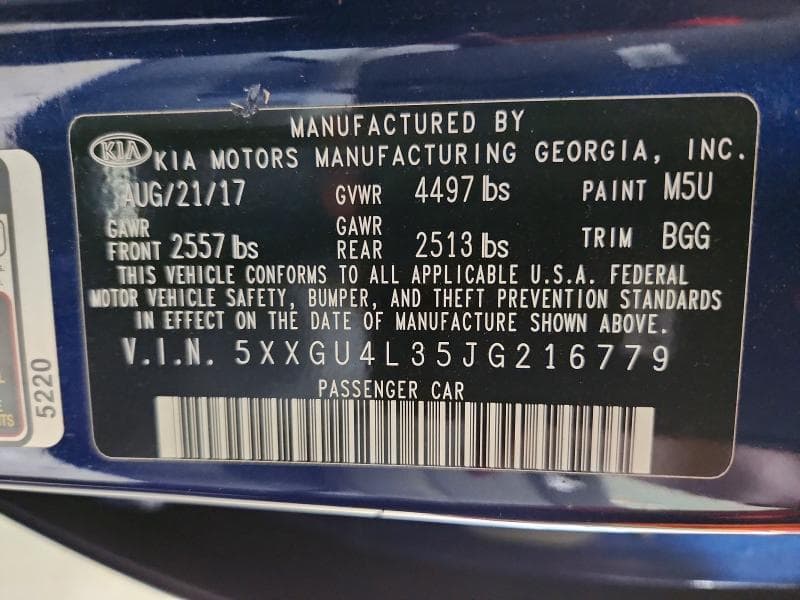 2018 KIA OPTIMA EX 12