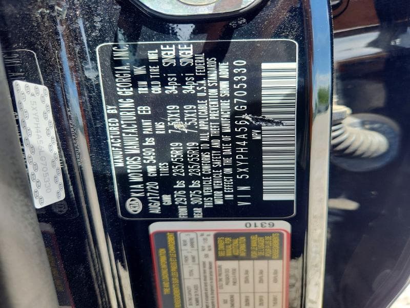2020 KIA SORENTO EX V6 12