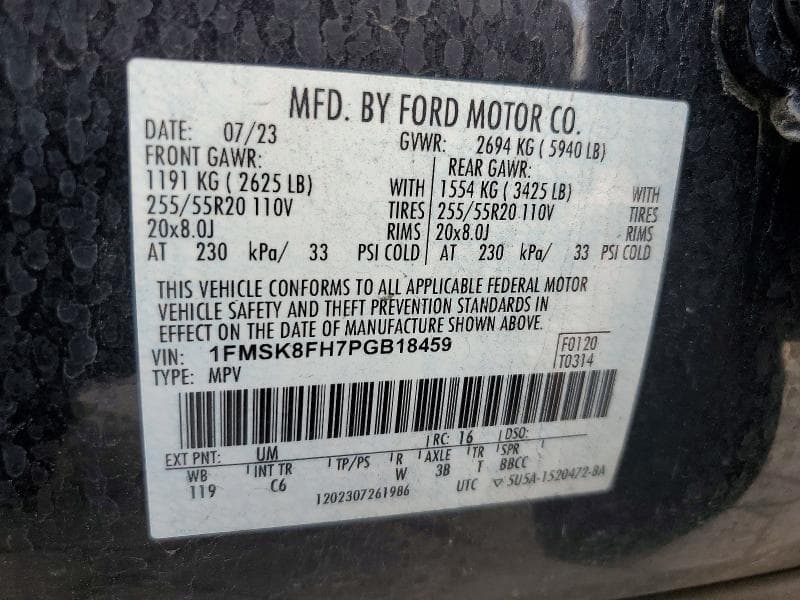 2023 FORD EXPLORER LIMITED 14