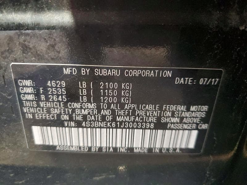 2018 SUBARU LEGACY 3.6R LIMITED 13