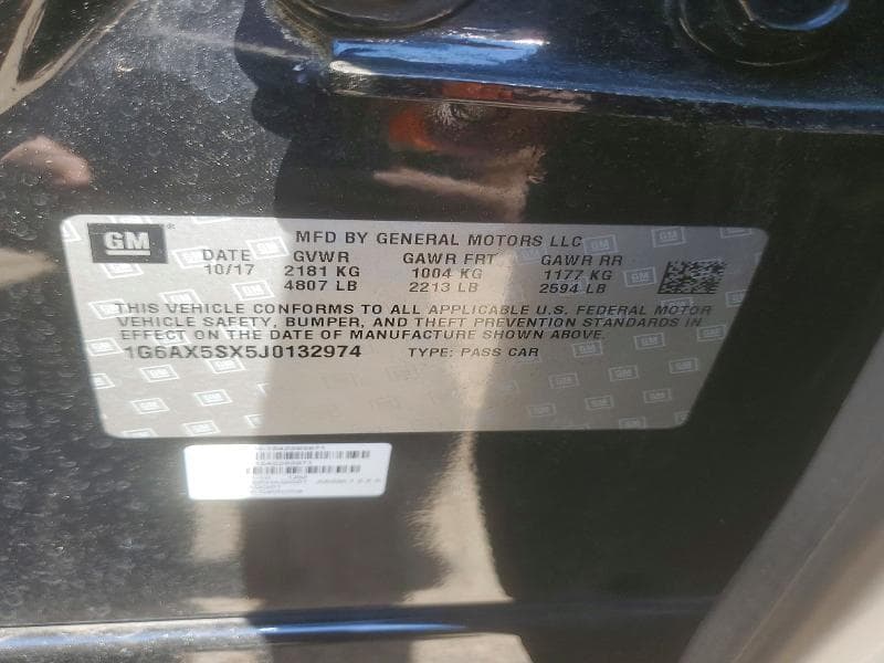 2018 CADILLAC CTS LUXURY 12