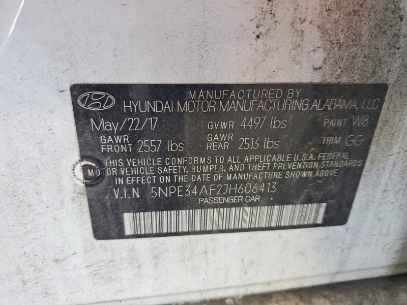 2018 HYUNDAI SONATA SEL 12